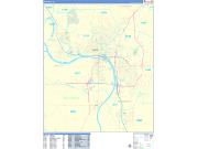 Sioux City Wall Map Basic Style 2023